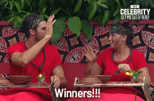 winners are grinners GIF by I'm A Celebrity... Get Me Out Of Here! Australia