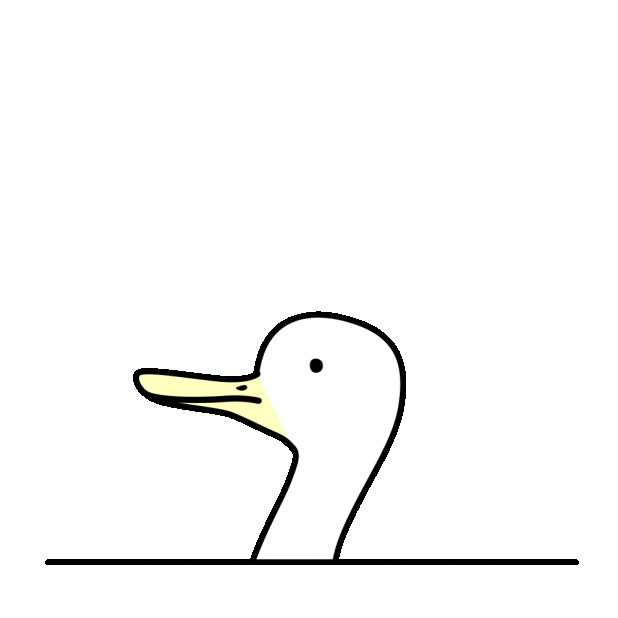 Confused Duck Sticker