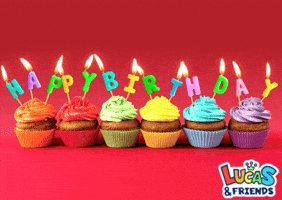 Happy Birthday GIF by Lucas and Friends by RV AppStudios