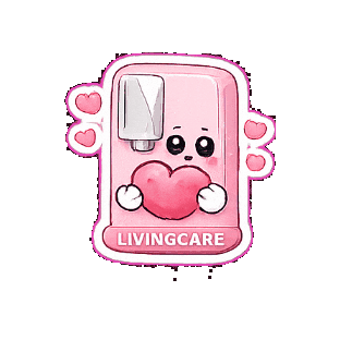 Heart Love Sticker by LIVINGCARE_KR