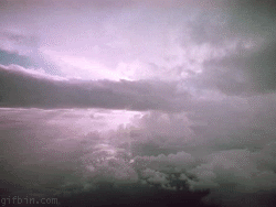 Image of flying over clouds