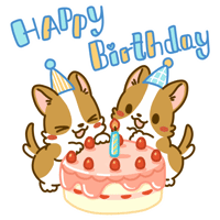 Happy Birthday Party GIF by Lazy Corgi