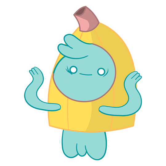 Stop It Banana Split Sticker by Positively Ghostly for iOS & Android