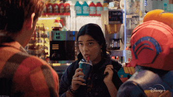 Sipping Marvel Studios GIF by Disney+