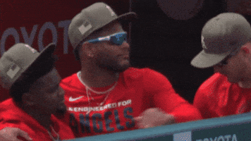 La Angels Hug GIF by Los Angeles Angels