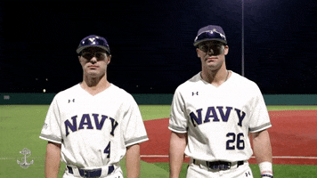 Go Navy Shrug GIF by Navy Athletics