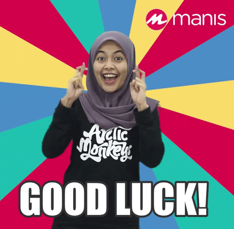 good luck GIF by Manis