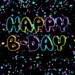 Happy Birthday Confetti GIF by MOODMAN