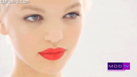 red lipstick