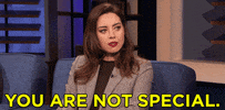you are not special aubrey plaza GIF by Team Coco