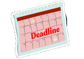 Calendar Deadline Sticker by Sailor Coffee