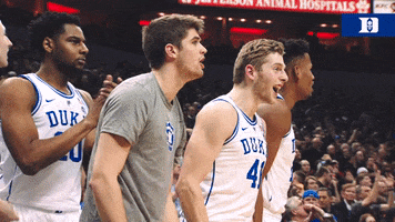 celebrating duke blue devils GIF by Duke Men's Basketball