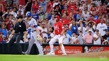 Baseball Yell GIF by Cincinnati Reds