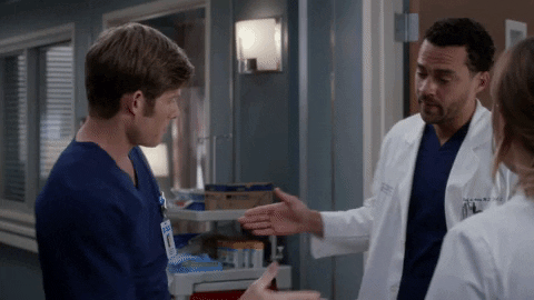 Jackson Avery Handshake GIF by ABC Network - Find & Share on GIPHY