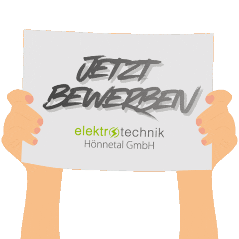 Jetzt Bewerben Sticker by WABRA TEC