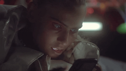 gif: cell phone scrolling