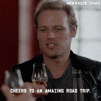 Road Trip Cheers GIF by Men in Kilts: A Roadtrip with Sam and Graham