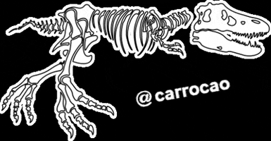 carrocao trex t-rex fossil dinossauro GIF