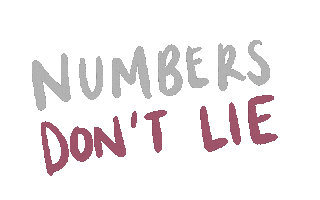 Lie Numbers Sticker by Simplified Accounting