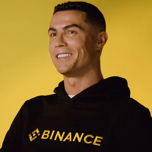 Happy Cristiano Ronaldo GIF by Binance