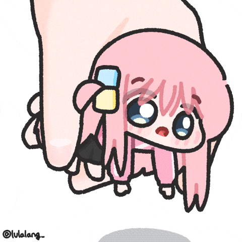 Surprised Bocchi GIF