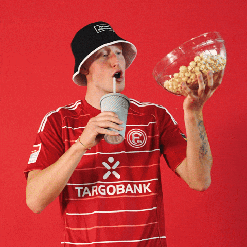 Soccer Popcorn GIF by Fortuna Düsseldorf