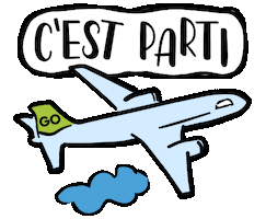 Travel Flying Sticker by GO Voyages