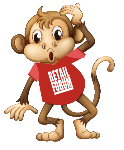 Monkeytail Sticker by Retail Forum