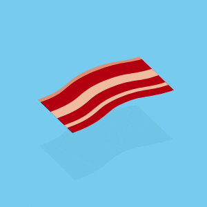 animation bacon GIF by Chris Gannon