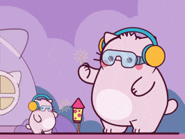 Happy New Year Cat GIF by Pembe