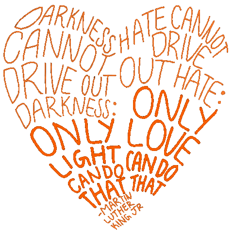 Martin Luther King Jr Love Sticker