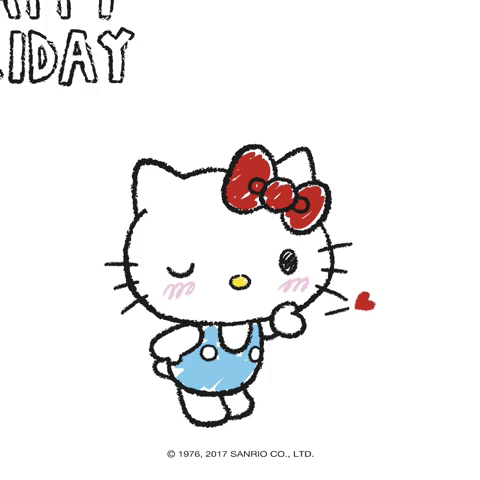 Hello Kitty Love GIF by Sanrio License