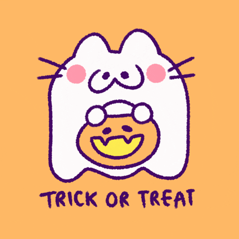 Booing Trick Or Treat GIF