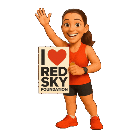 Heart Waving Sticker by Red Sky Foundation