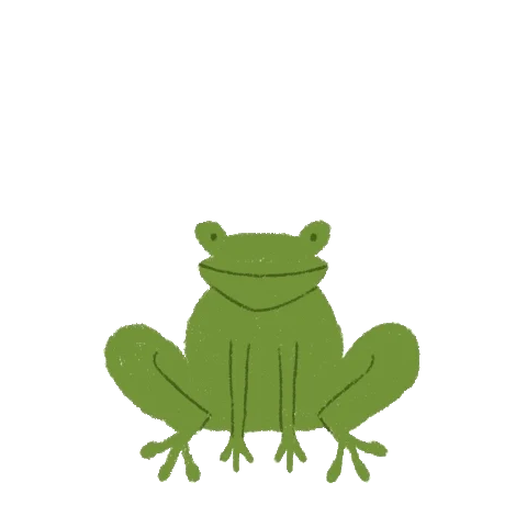 jump frog Sticker by Eliott Bulpett
