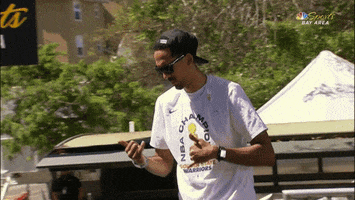 hang loose golden state warriors GIF by NBA