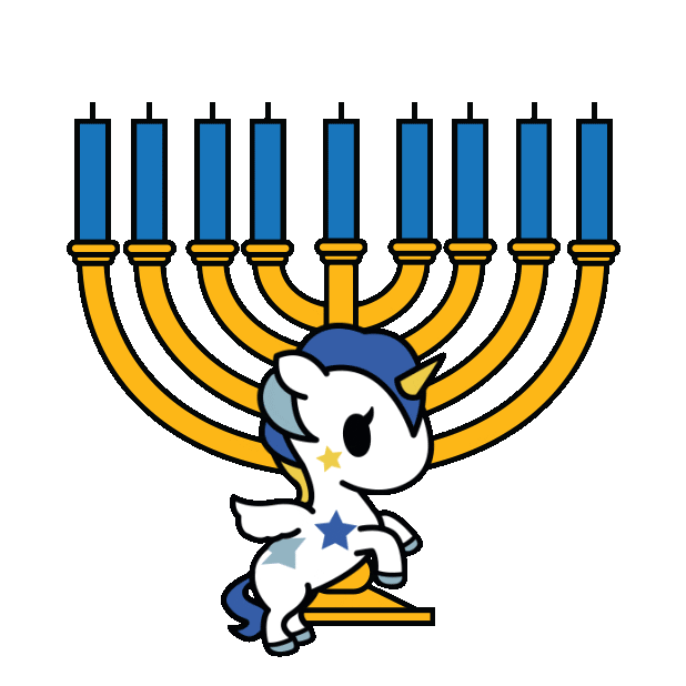 Hanukkah Unicorno Sticker by tokidoki