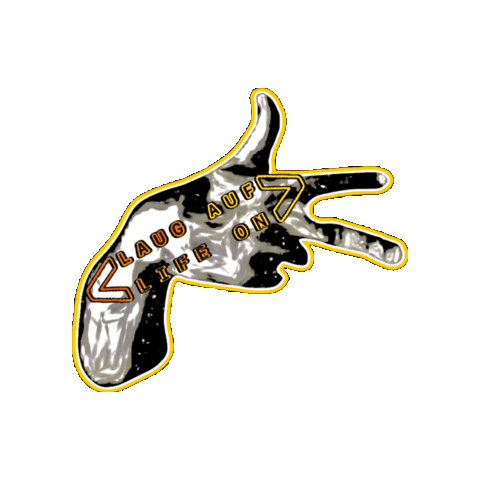 Hands Cousin Sticker by Laug Auf