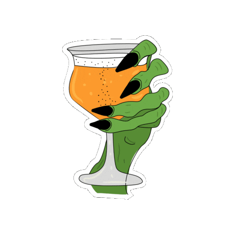 Halloween Cerveza Sticker
