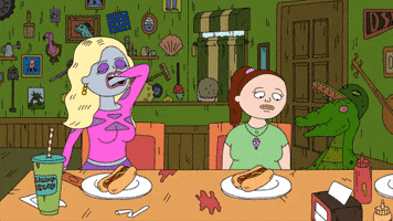 Adult Swim Eating GIF by Augenblick Studios