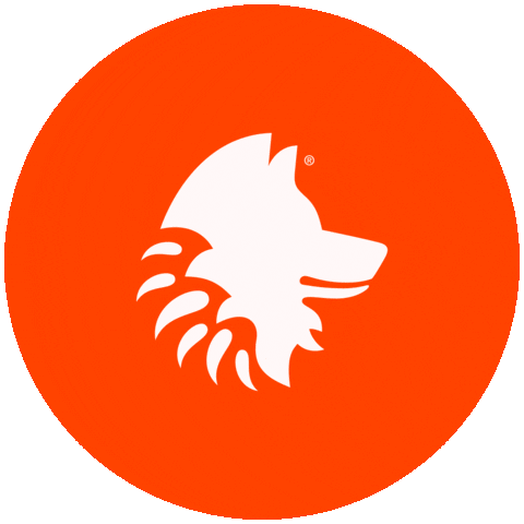 Wolf Sticker by Multilem