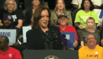 Kamala Harris Teleprompter Fail 32 Days GIF