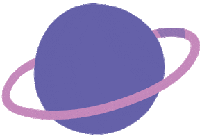 Planet Saturn Sticker