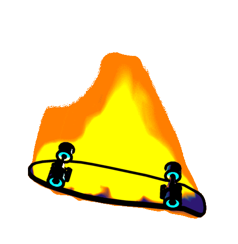 Fire Jump Sticker