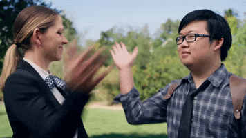 high five riley rose critchlow GIF by Anime Crimes Division