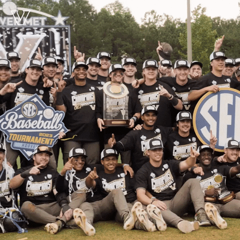 Celebrate College World Series GIF by Vanderbilt Athletics