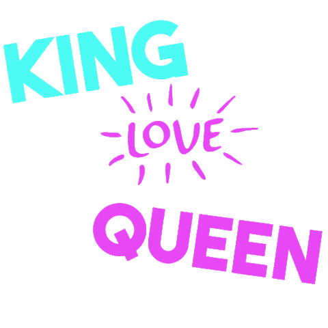 King And Queen Love Sticker by Hamburger Haenger
