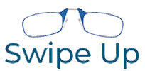 Swipe Up Reading Glasses Sticker by ThinOptics | The World's Thinnest Readers & Reading Glasses in the World's Thinnest Cases