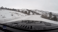 Friends' Trip Goes Awry as Jeep Slides Off Snow-Covered Road