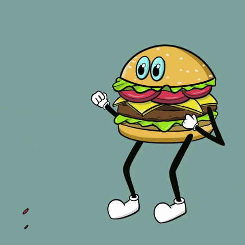 Hamburger Helper Burger GIF by jbianart